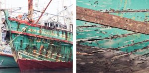 Boats mosaic