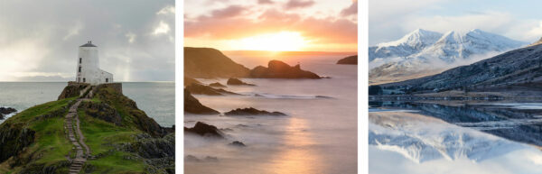 Wales triptych photography set