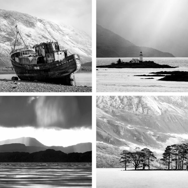 Scottish loch quad photo set