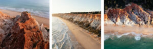 Falesia Beach triptych Martin the algarve Portugal